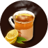 Lemon-flavoured tea